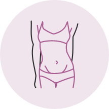 Mommy Makeover Flat Belly Icon
